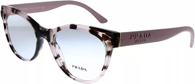 Prada PR 05WV ROJ1O1 Pink Havana Plastic Butterfly Eyeglasses 53mm