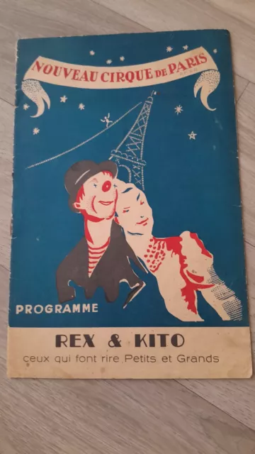 AMAR Programme Cirque de Paris 1948 / Rex & Kito