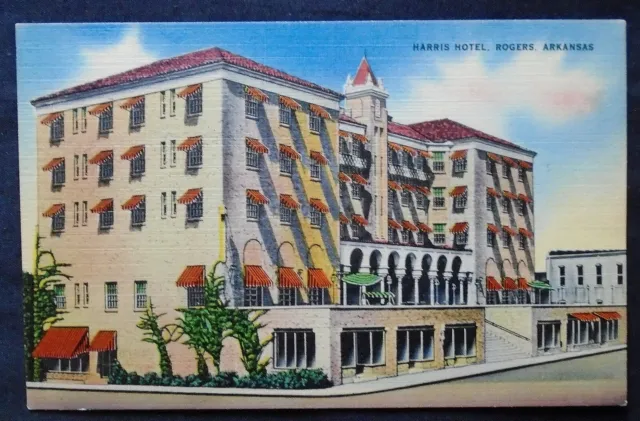 Rogers, AR, Harris Hotel, linen view, 1940's