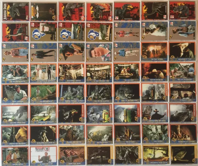 Jurassic Park 1 Base Card Set 88 Cards Topps 1993