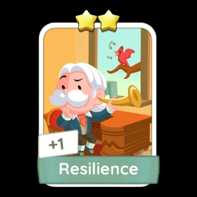 RESILIENCE  - Monopoly GO Sticker/Card - SET 4 ***Immediate Delivery***