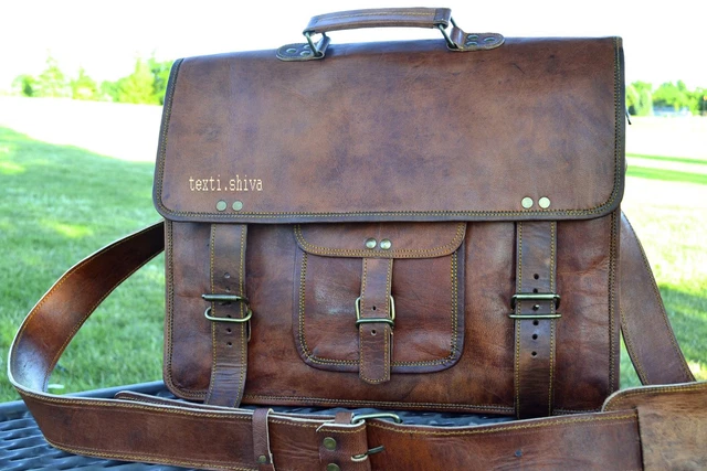 Neuf Bandoulière Cuir Mallette Sac Bandoulière Handmade pour Homme Et Femmes