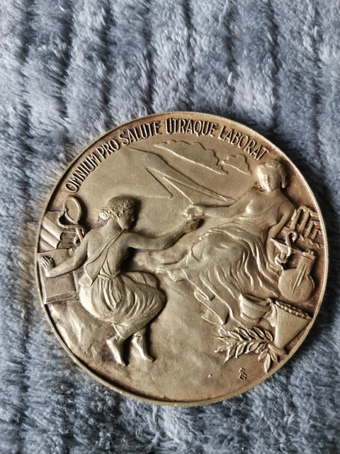 Médaille Française En Bronze 'Médecine 1934' - Hôpitaux De Lyon Neurologie - Par Linossier