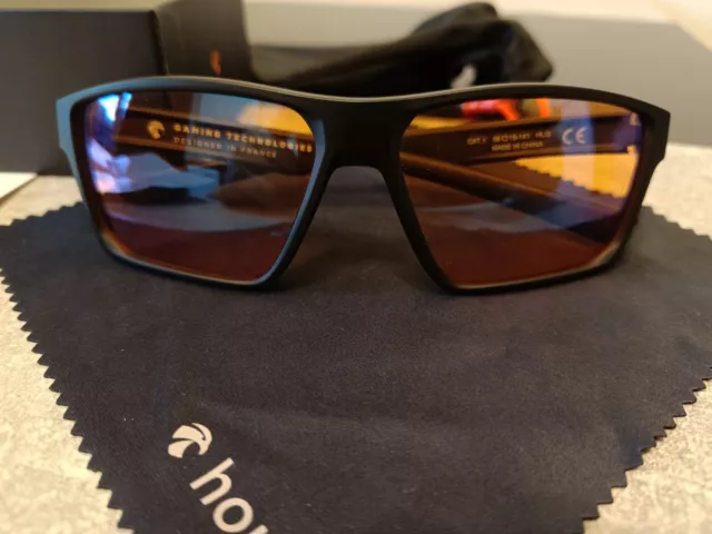 Horus X Blaulichtfilter Gaming Brille - Model: One - Bernstein (wie neu)