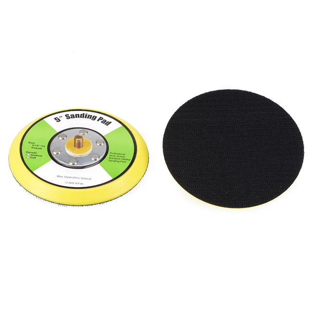 5 Zoll Haken und Schlaufe Schleifpad, 5/16 Zoll * 10 mm Gewinde 2 Stück