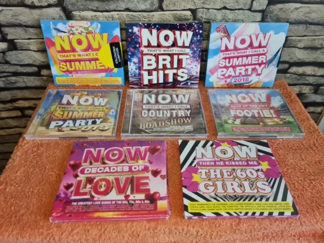 Now That’s What I Call Music X 8 Bundle - Original CD Albums - NEW & SEALED.