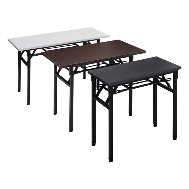 Folding Office Desk Table Wooden Computer Home Study Laptop Writing Small Space 3