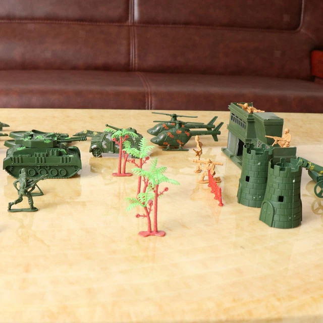 188 Stück Plastik Soldat 5cm Armee Figuren Spielset für Armee Sand Szene