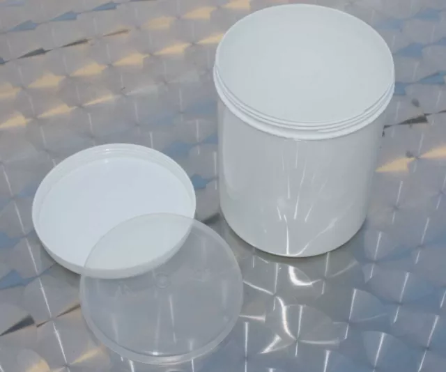 10 piezas cajas de tapa de tornillo 130 ml enchufes de tornillo latas de plástico + tapa intermedia