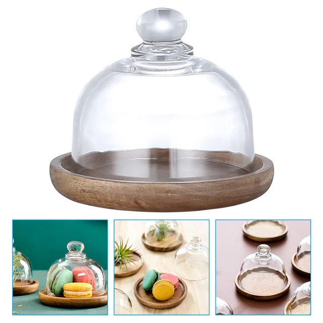 TOPPERFUN Torta In Vetro Con Cupola Piatto Da Portata Per Torte Cupcake - Foto 14