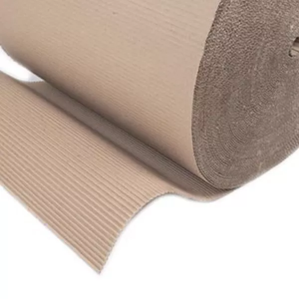 4 Corrugated Cardboard Paper Rolls 450mm (17.5") x 75m Packing Postal Wrapping