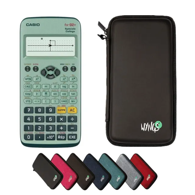 CALCUSO Sparpaket Schwarz mit Taschenrechner Casio FX-92+ Speciale College