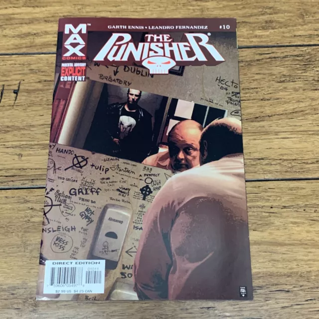 Punisher #10 Marvel Comics MAX 2004 Garth Ennis Rare OOP Direct Edition CV JD