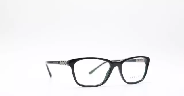 Bvlgari BV 4097 B 501 Black Frame Optical Eyeglasses 51mm New