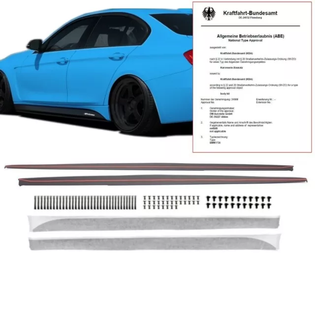 Seitenschweller Leisten SPORT-Performance SATZ+ Folie passend für BMW F30 F31 M