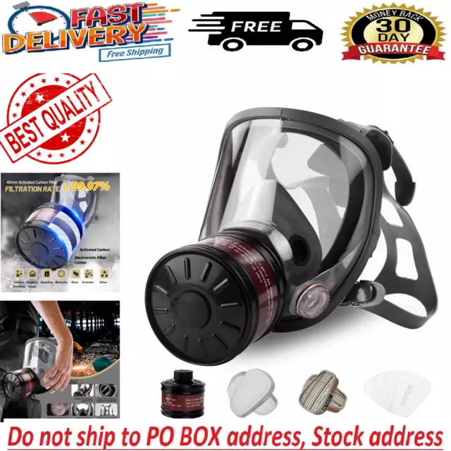 Gas Masks Survival Nuclear and Chemical Mask with 40Mm Activated Carbon