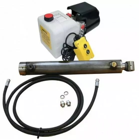 Flowfit Hydraulique 12V Dc Simple Agissant Remorque Kit Pour Levage 3.9 Tonne ,