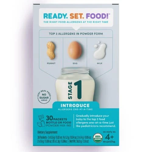 Ready Set Food | Early Allergen Introduction Mix-ins for Babies 4+ Mo | Stage