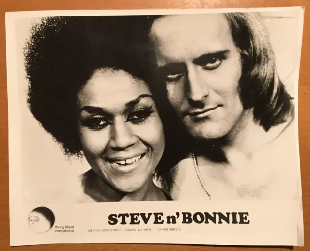 Steve n‘ Bonnie großes Original-Pressefoto 20x25cm SEHR RAR - SEHR GUTER ZUSTAND