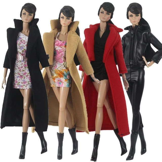 Fashion Plush Coat Pants Handmade Winter Wear Dresses  29~32cm Doll