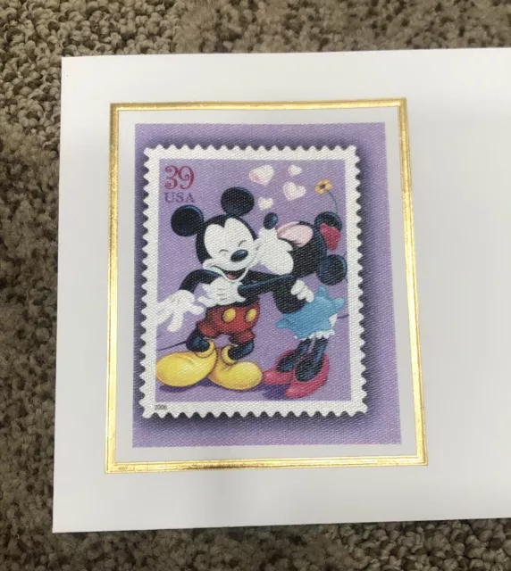 2015 D23 Expo Mickey & Minnie Envelope & Cancellation With Beauty & Beast Stamp 2