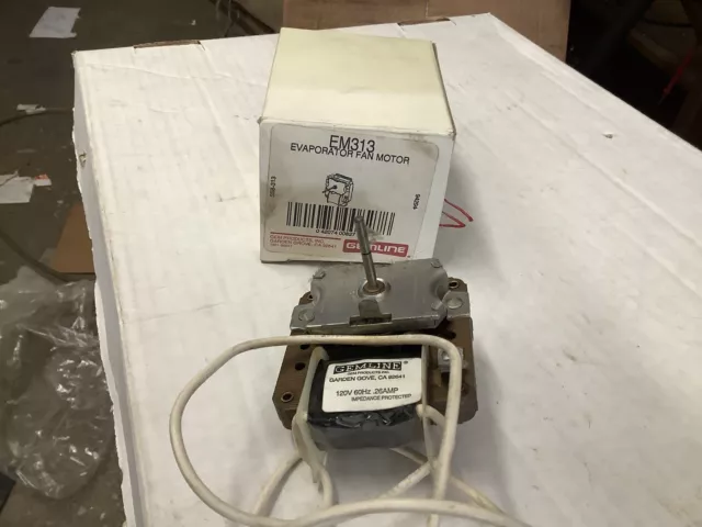 Gemline Evaporator Fan Motor EM313 NOS. Box319