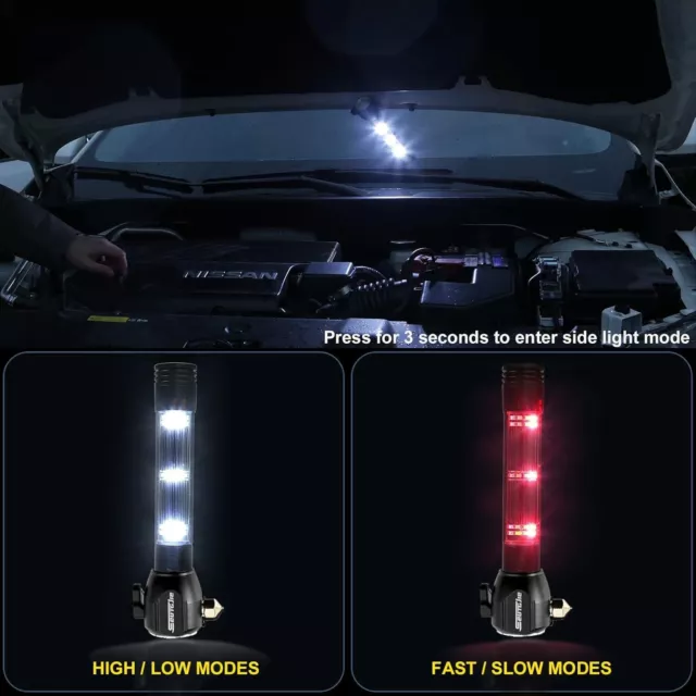 Seutgjie Solar Taschenlampen LED superhell Auto Notfall Flucht Werkzeug wiederaufladbar 1 3