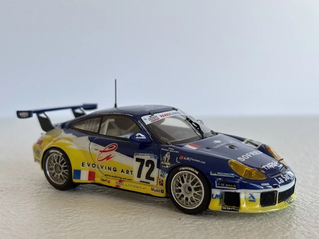 Porsche 911 GT3 RS #72 Le Mans 2005 - Spark 1/43 - Bleu/Jaune - Occasion
