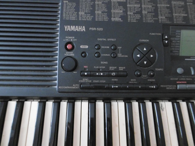synthétiseur PSR 520 pour pièces détachées 2