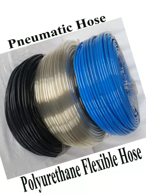 8mm x 6mm PU Poliuretano Flexible Tubo de Aire Neumático Tubo Manguera Línea