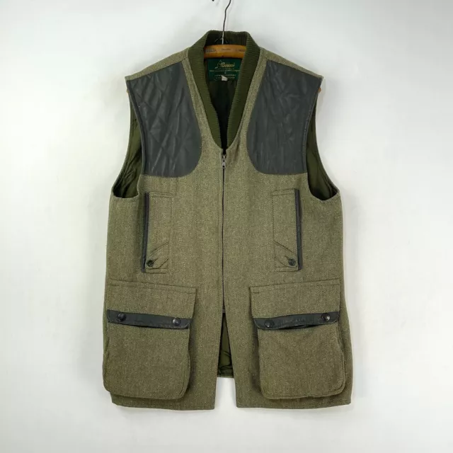BEAVER DERBY TWEED Shooting Vest Mens 46 XL Green Sporting