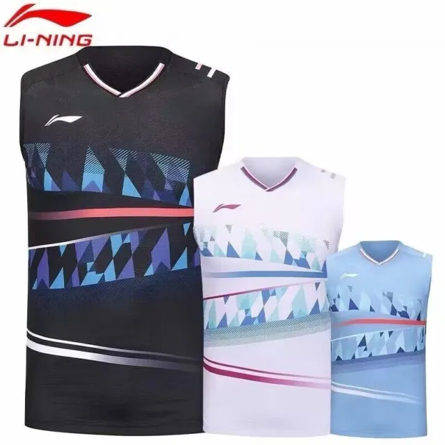 2024 LI-NING Men's sports Tops Tennis Clothes badminton sleeveless T ...