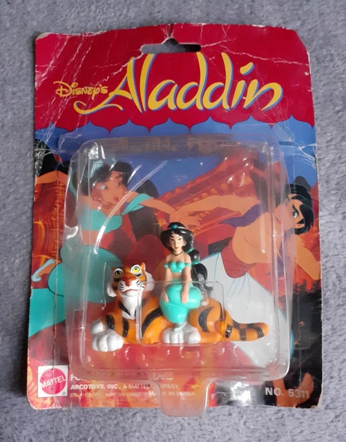 DISNEY ALADDIN PRINCESS Jasmine and Rajah Mattel Collectible Figure On