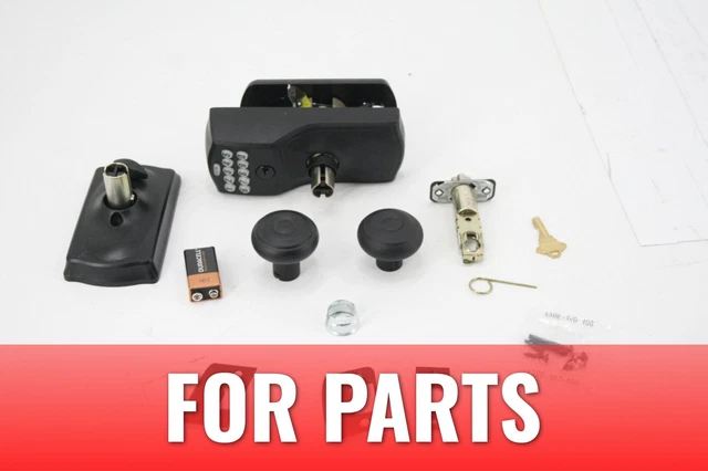 FOR PARTS SCHLAGE FE595 CAM 622 GEO Keypad Entry Electronic Lock Matte Black FOR PARTS SCHLAGE FE595 CAM 622 GEO Keypad Entry Electronic Lock Matte Black