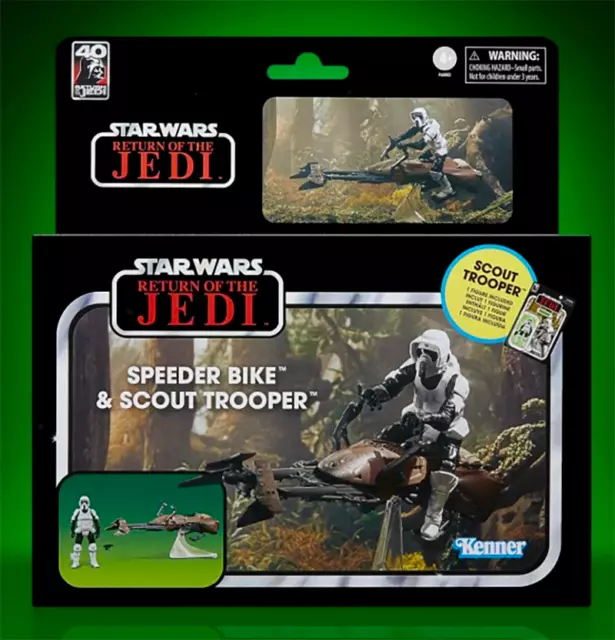 Star Wars / Return of the Jedi - Speeder Bike & Scout Trooper - 100% NEW / NEW