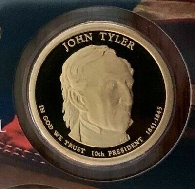 2009 S Proof John Tyler Presidential Dollar from US Mint Proof Set DCAM