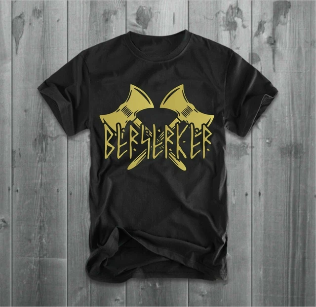 T-shirt Viking Berserk Bear - Motif Runes Et Boussole Nordique - Tailles S à 4XL - Neuf