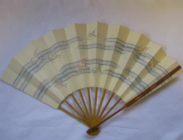 Vintage Geisha Odori ‘Maiogi' Folding Dance Fan made by Kyoto