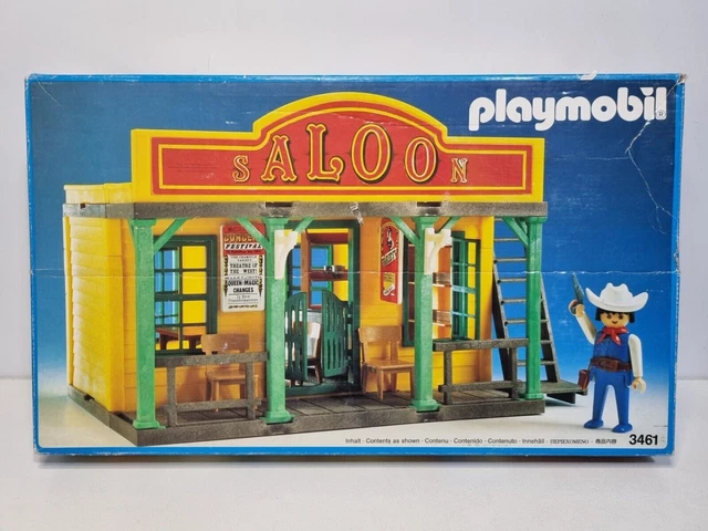 PLAYMOBIL vintage western maisons saloon rebord toit latéral sets 3425