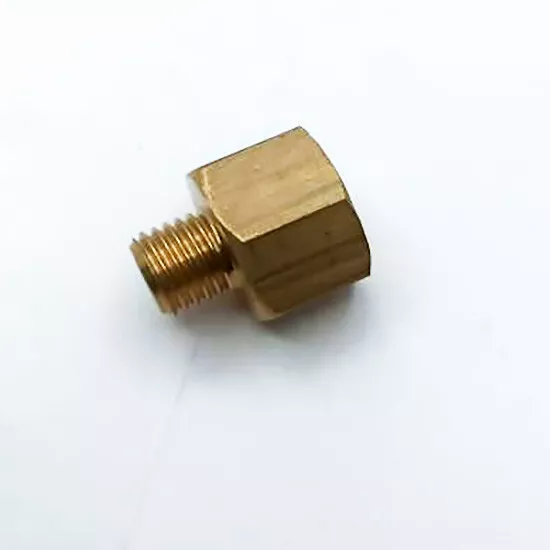 Female 3/8" UNF to  Male M12x1.5  Brass Sump Plug Fitting Thread Adapter Reducer