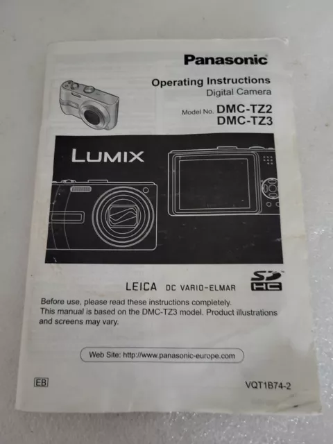 Panasonic DMC-TZ2/DMC-TZ3 fotocamera digitale manuale di istruzioni manuale