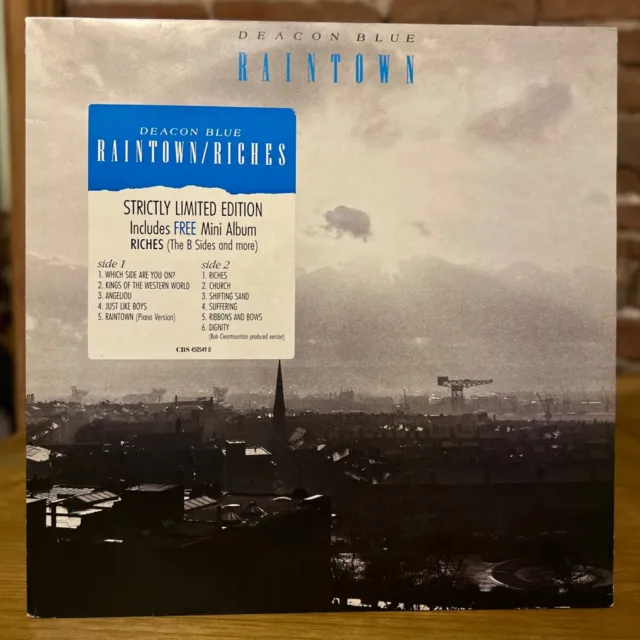 Deacon Blue Raintown LP (LIMITED EDITION) With Mini Album Riches Excellent
