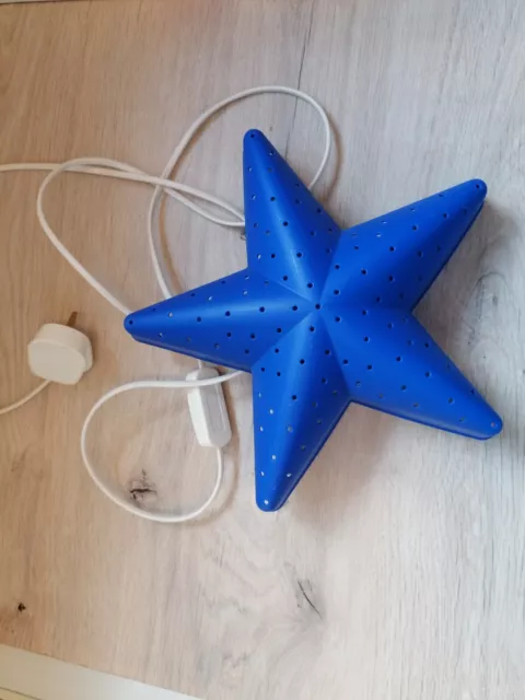 IKEA SMILA Lampada da parete/luce a forma di stella blu