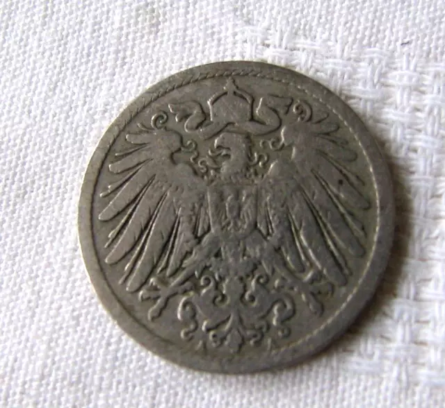 1893 Gebrauchte Umlaufmünze Deutsches Reich 10 Pfennig Münze A A A