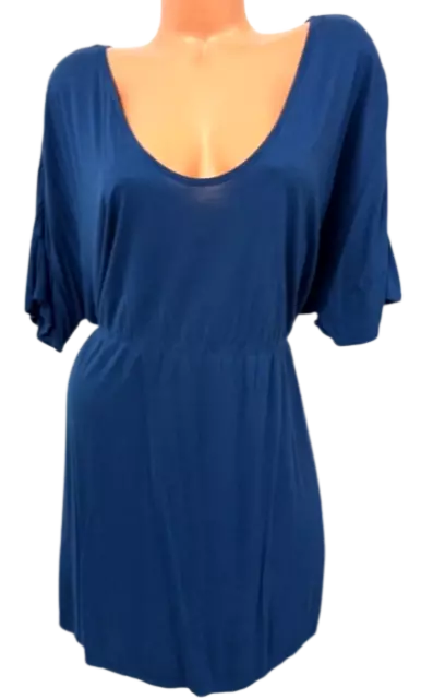 Old navy blue scoop neck spandex stretch women's short sleeve maternity top XXL
