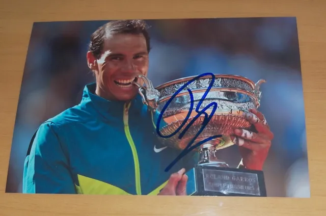 AUTOGRAFO Rafael Nadal Spagna Tennis Firmata Foto Handsigned FOTO 10x15cm