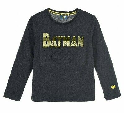 Sun City DC Comics Batman Long Sleeve T-Shirt Top Age 6 Years BNWT RRP £17 Grey