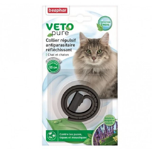Collar Repelente y Reflectante para Gatos - 35 cm