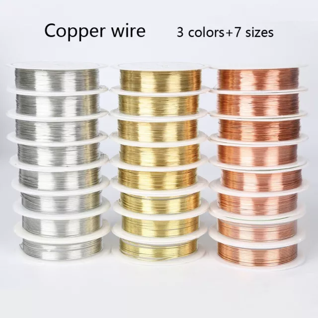 1Roll Brass Copper Beading Wire Line DIY Jewelry Bracelet Craft Making Supplies