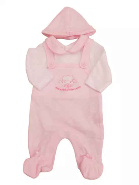 BNWT Piccolo Prematuro Baby Ragazze 2 Pezzi Salopette Cappello 1.4-2.3kg